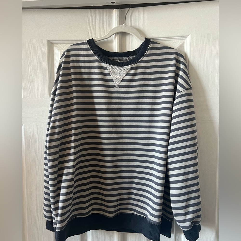 Striped Lightweight Crewneck - Large